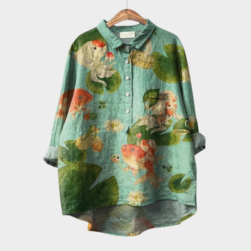 VIOLETTA | Blusa Oversize Floreale dal Comfort Assoluto per le Giornate di Sole