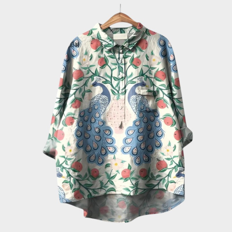 VIOLETTA | Blusa Oversize Floreale dal Comfort Assoluto per le Giornate di Sole