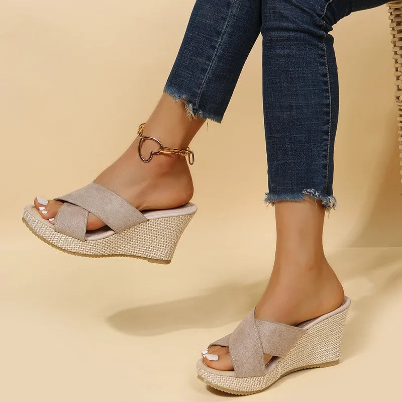 Jewel - Sandali con zeppa chic