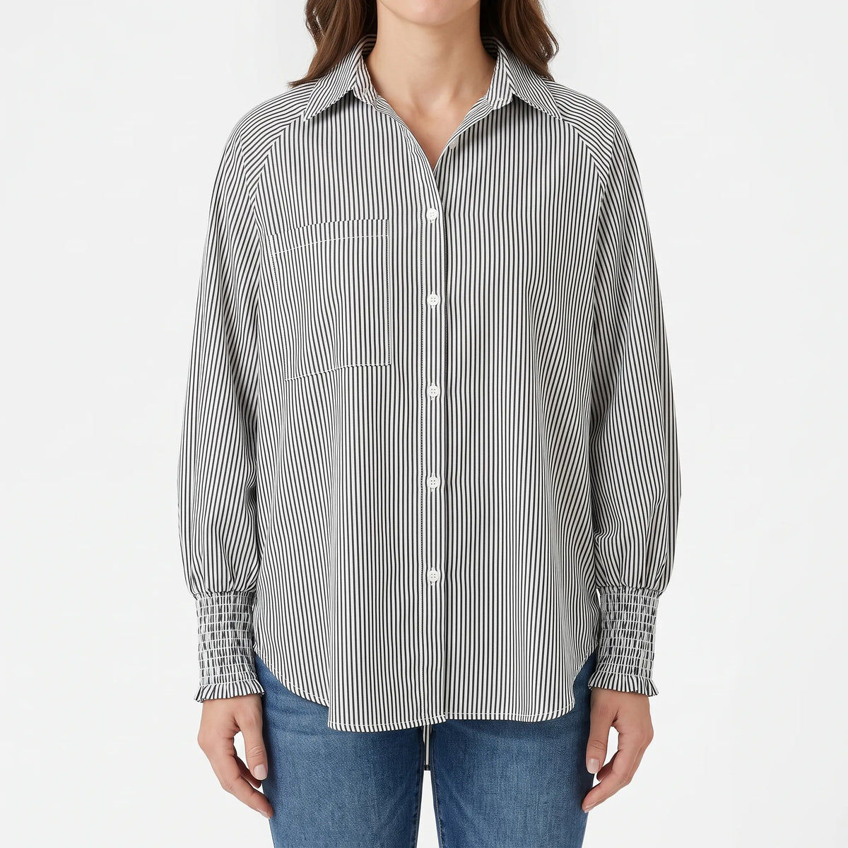 Stripia - Camicia A Righe Donna Passeggiate All'aperto