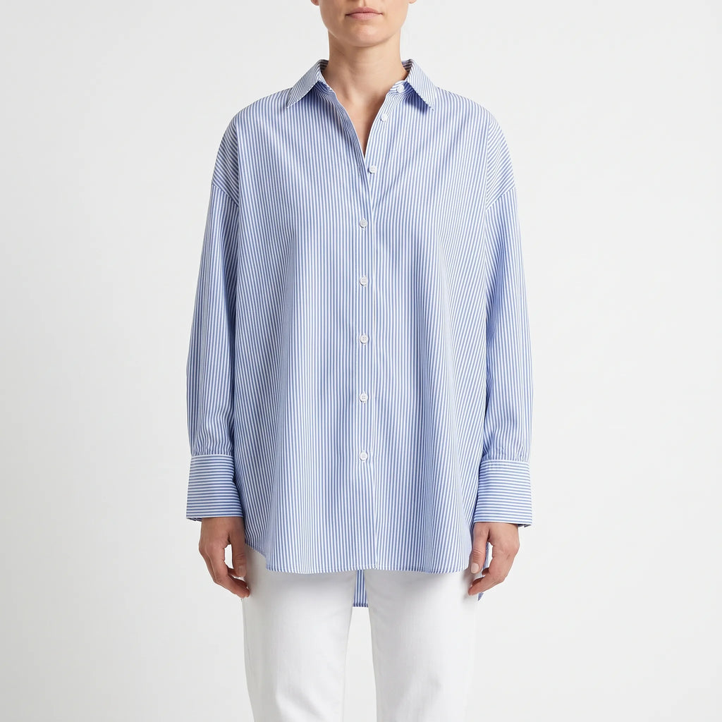 Stripia - Camicia A Righe Donna Passeggiate All'aperto
