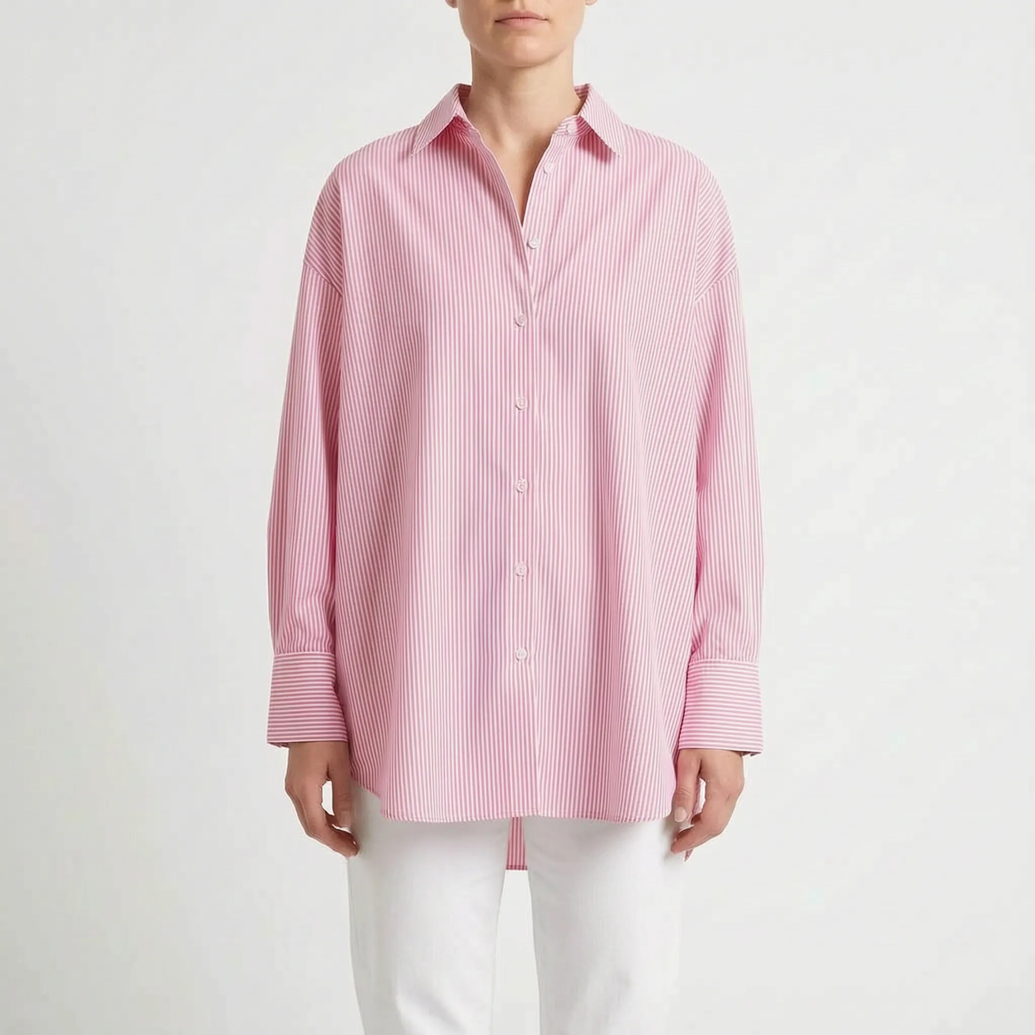 Stripia - Camicia A Righe Donna Passeggiate All'aperto