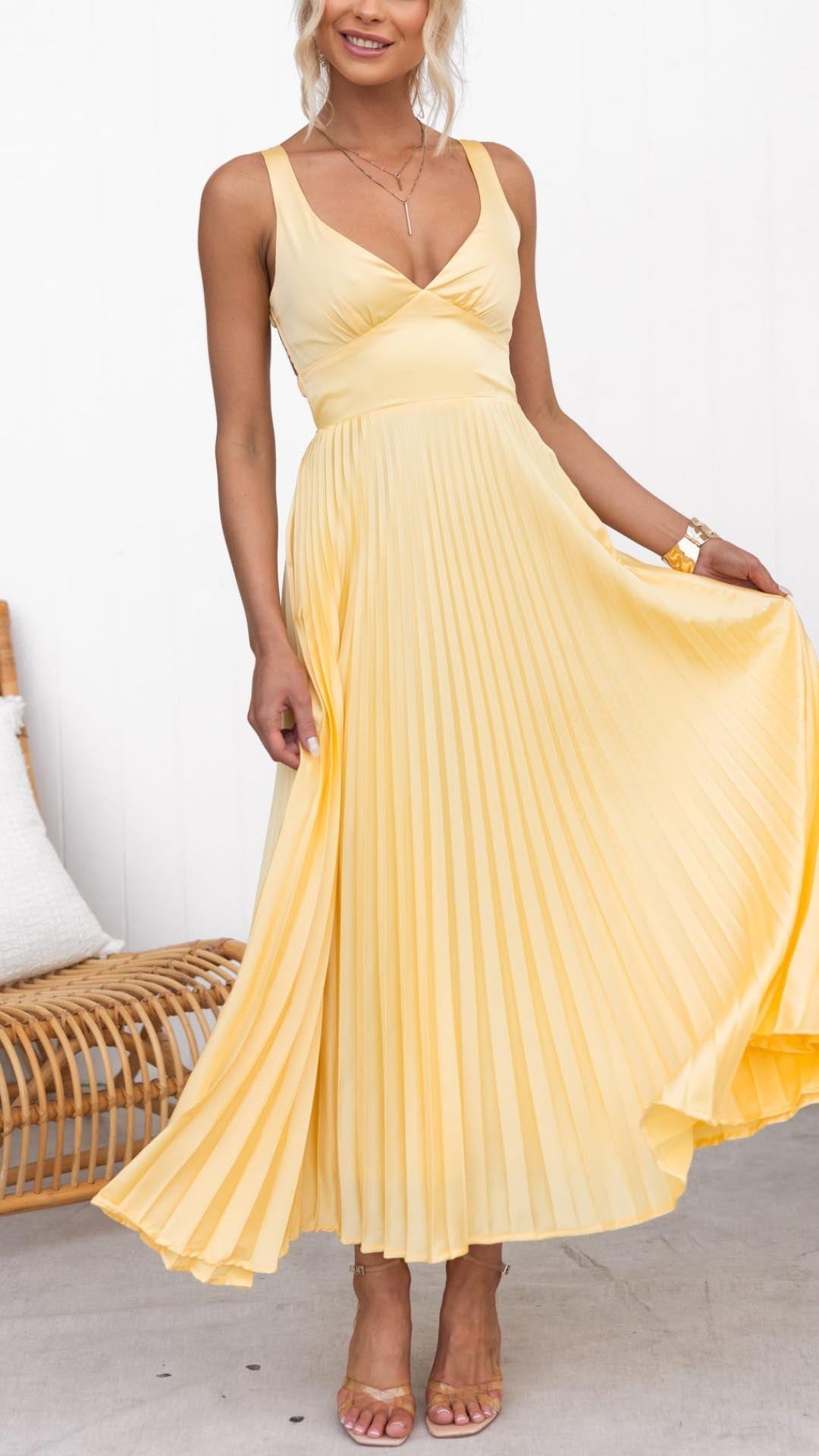 Aby – Vestito con pieghe sul retro