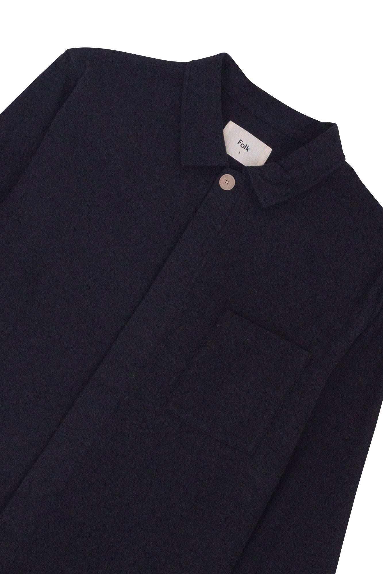 Jack -  Patch Shirt Black Flannel