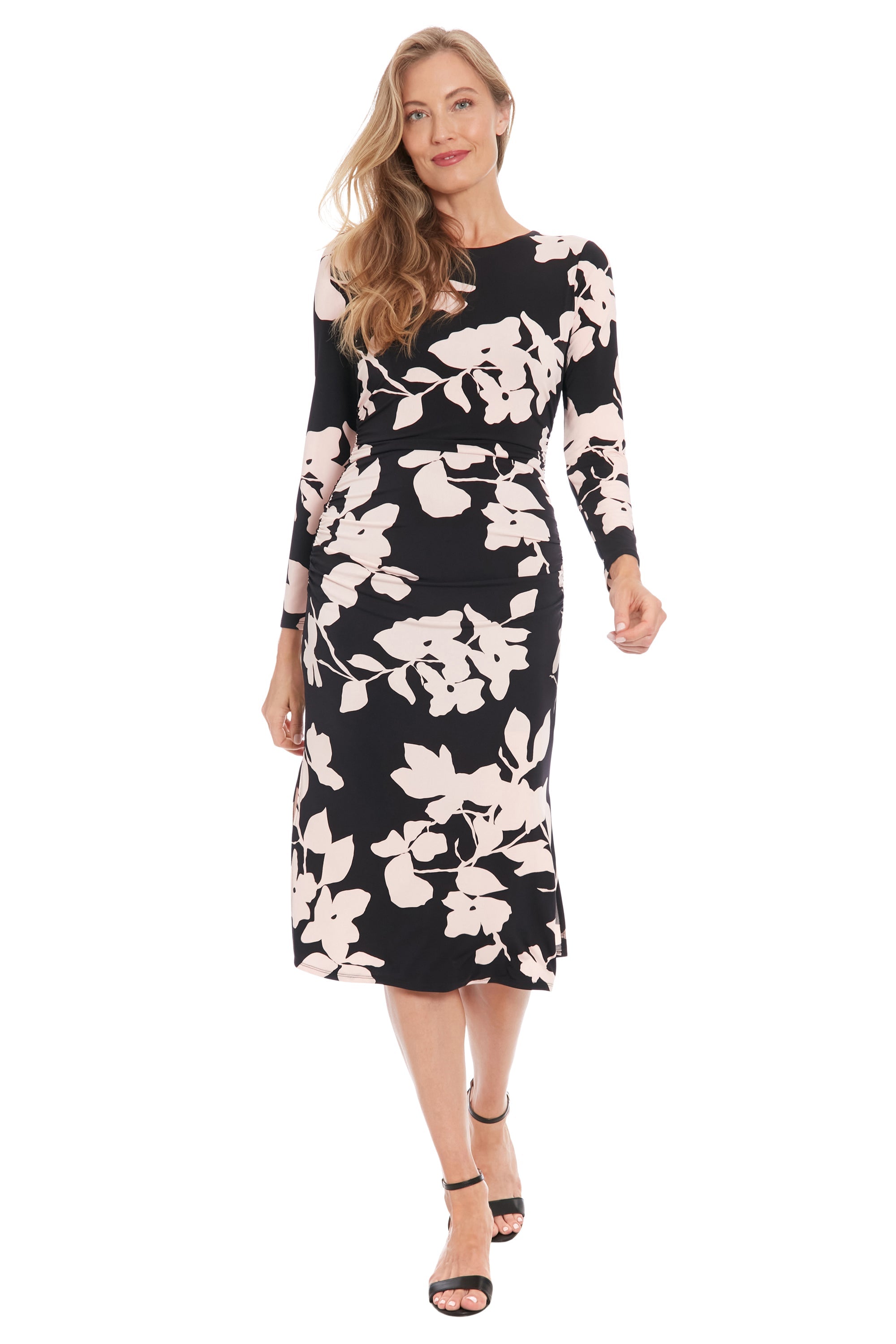 Brielle – Abito midi arricciato elegante