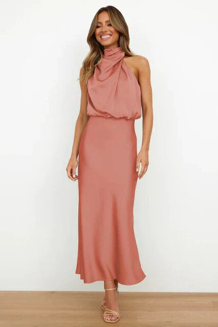 Benthe – Abito con scollo all'americana drappeggiato