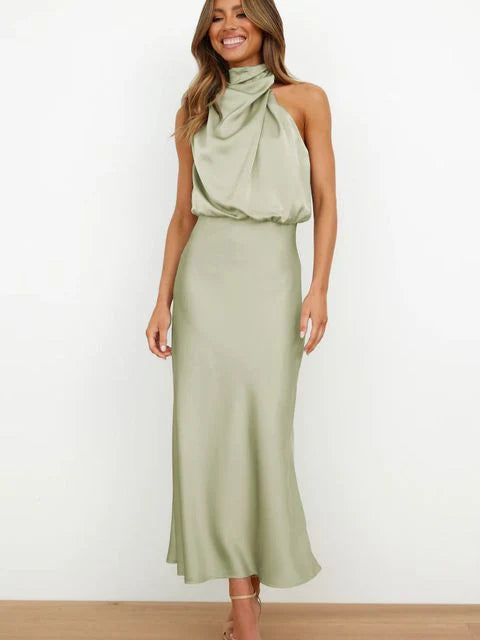 Benthe – Abito con scollo all'americana drappeggiato