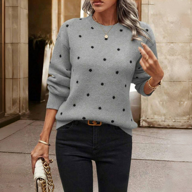VITTORIA COMO | MAGLIONE IN MAGLIA A POIS DA DONNA