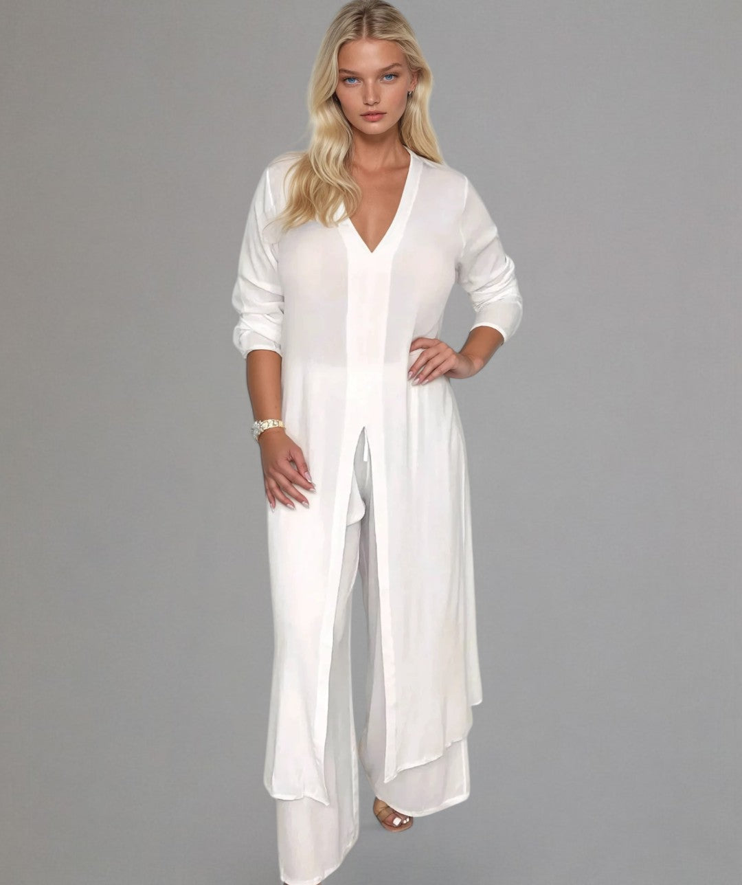 Amira – Completo Due Pezzi Chic Blusa e Pantaloni