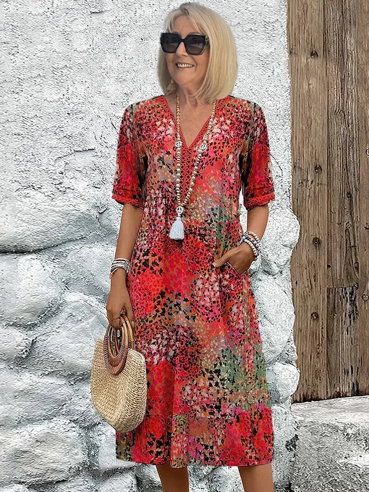 Camille | Abito vivace di media lunghezza