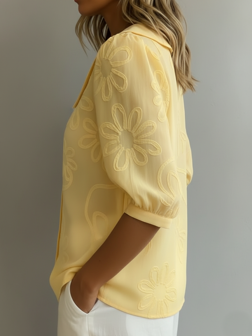 VITTORIA COMO | BLUSA ESTIVA FLOREALE DA DONNA