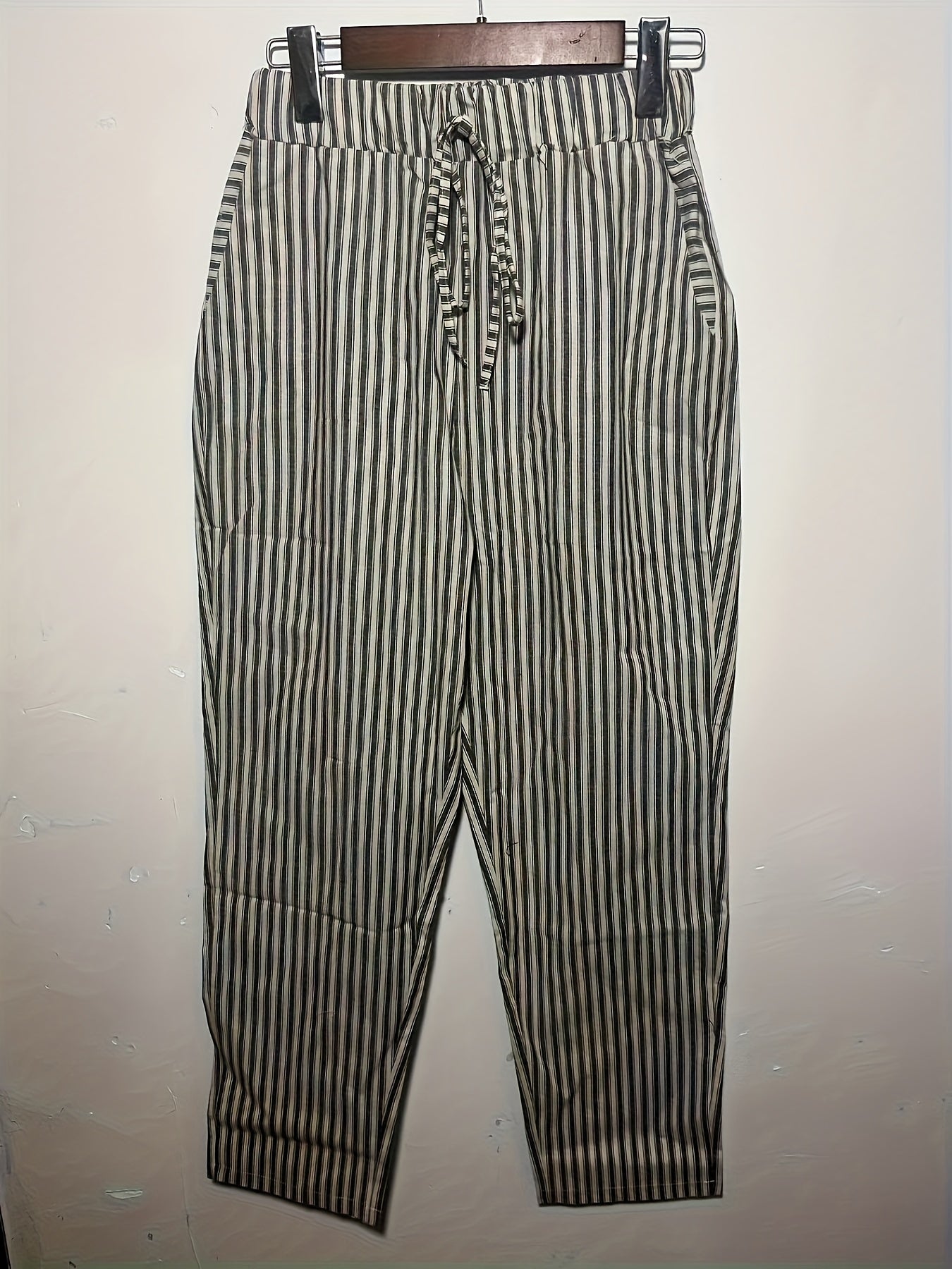 VITTORIA COMO | PANTALONI LARGHI A RIGHE DA DONNA