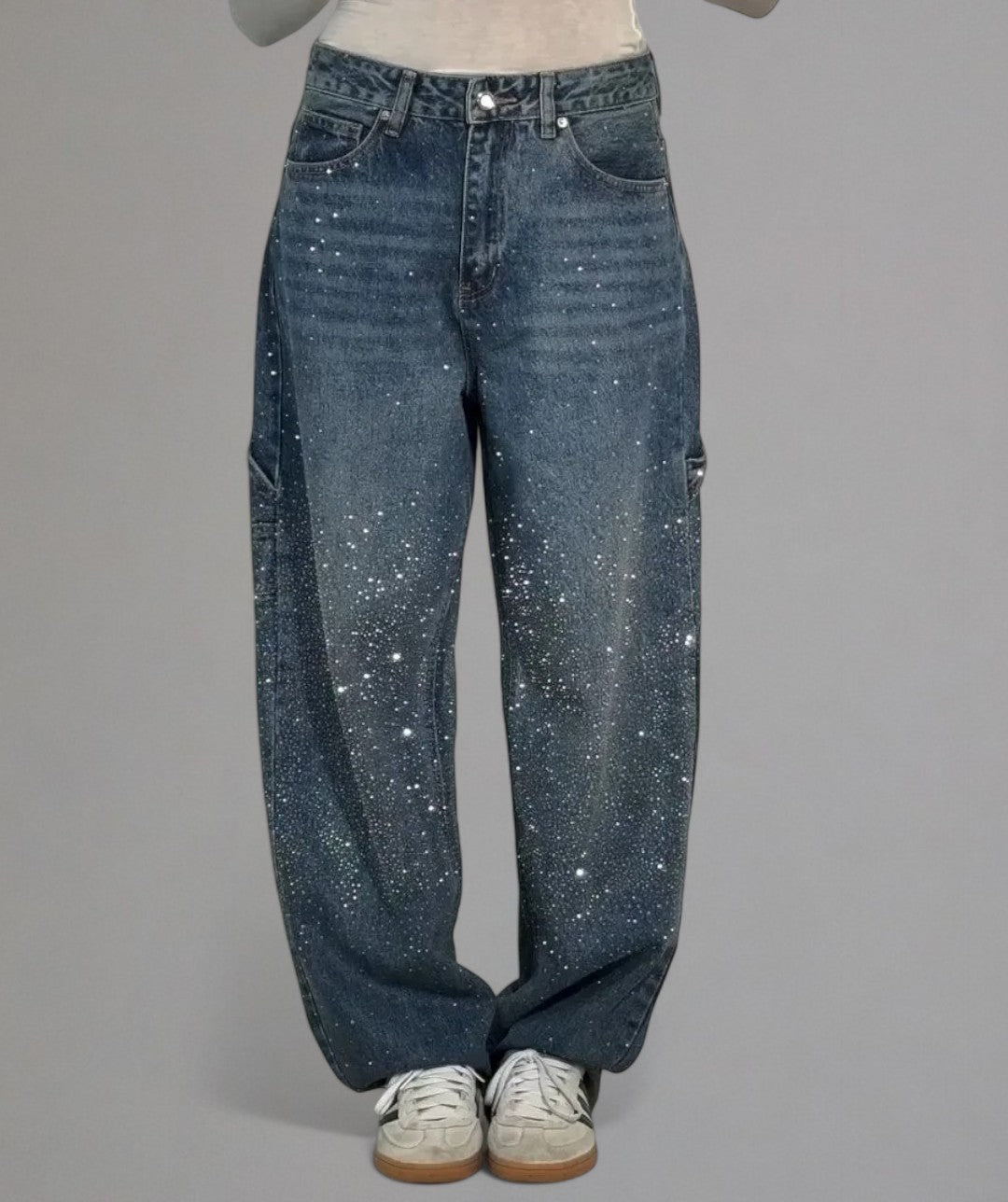 Lola – Pantaloni a Palazzo a Vita Alta Glitter
