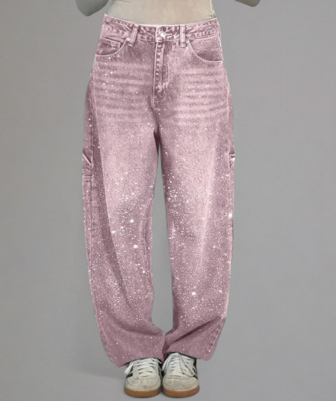 Lola – Pantaloni a Palazzo a Vita Alta Glitter