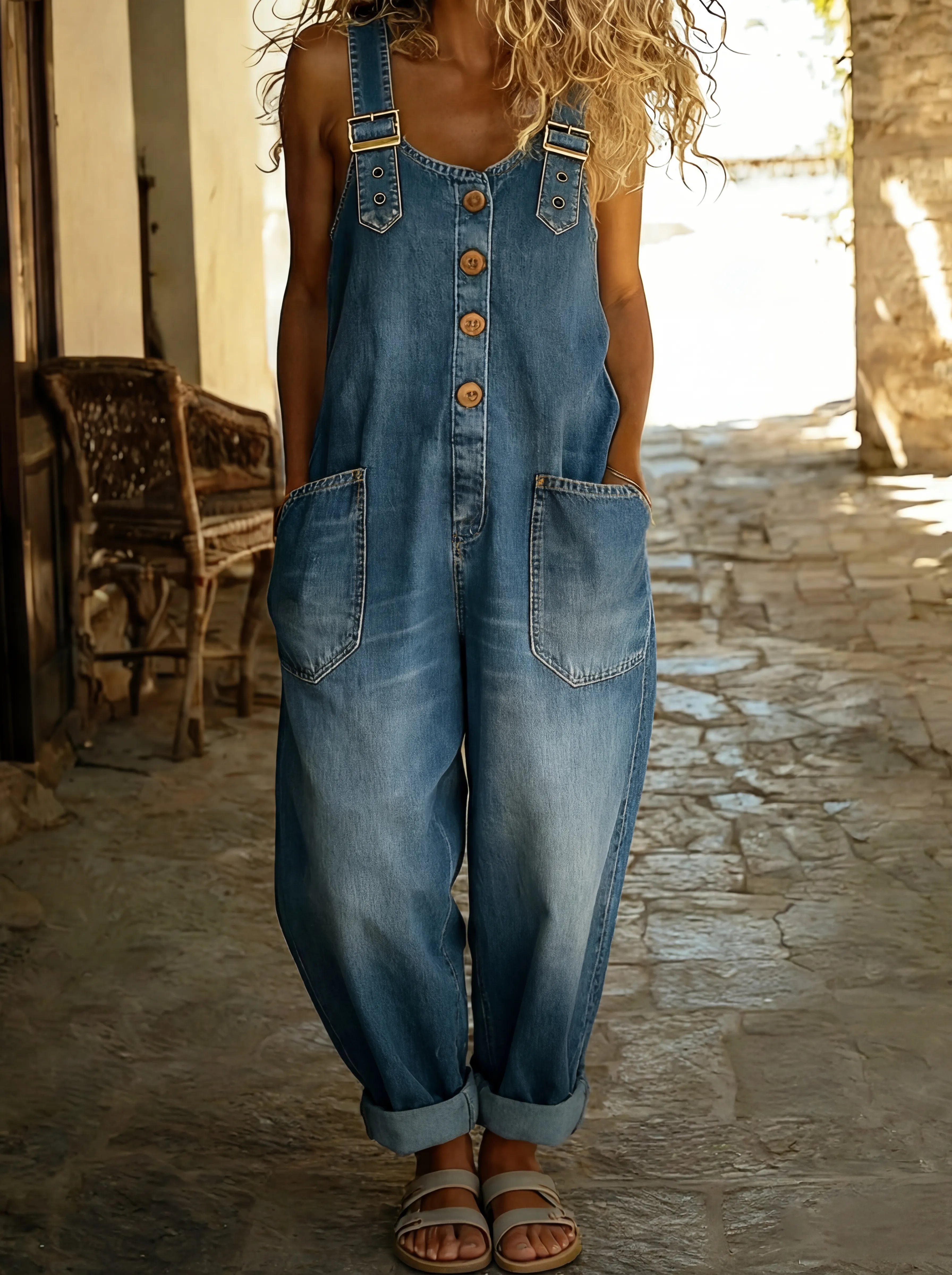 VITTORIA COMO | TUTA IN JEANS DA DONNA