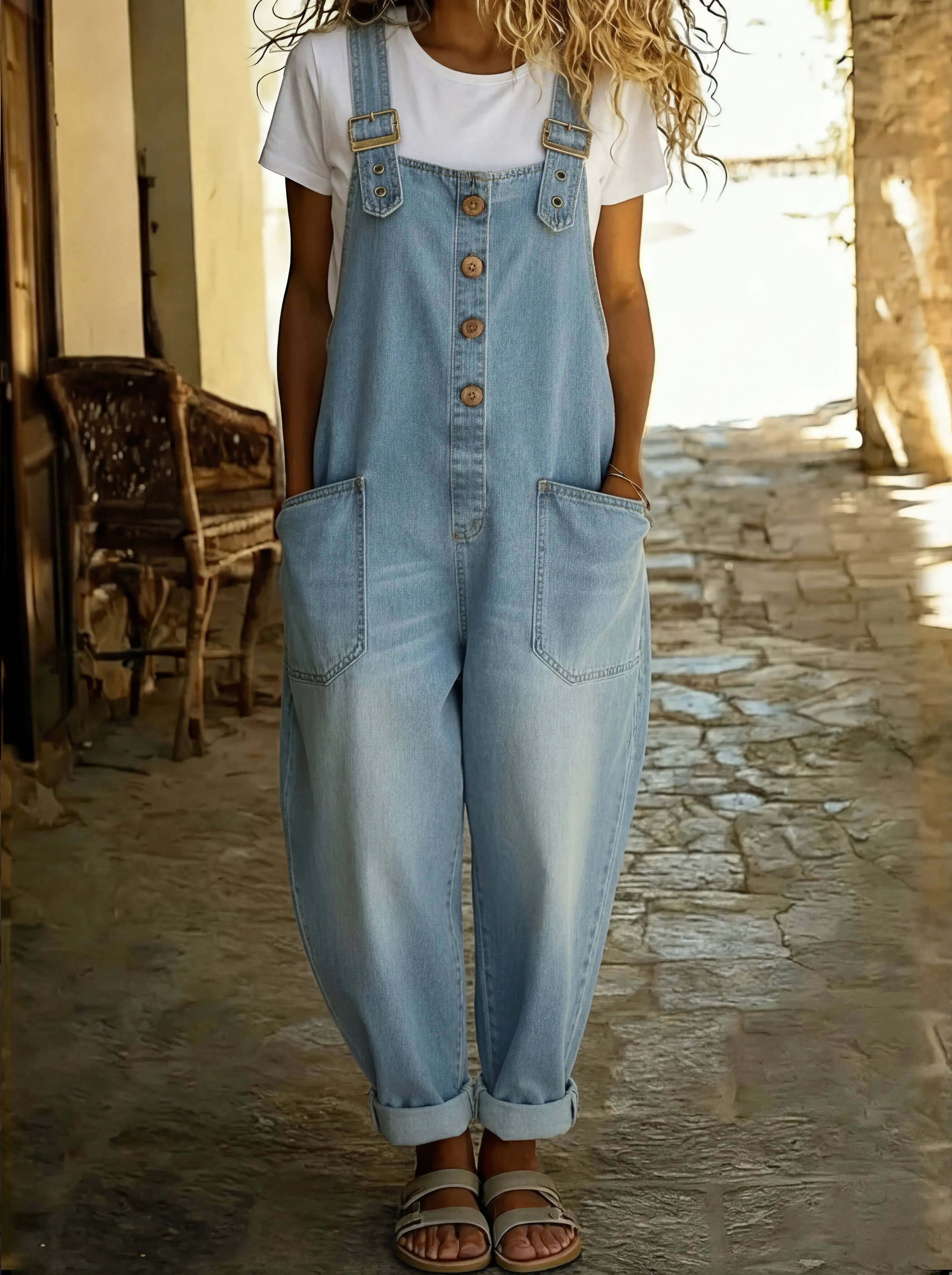 VITTORIA COMO | TUTA IN JEANS DA DONNA