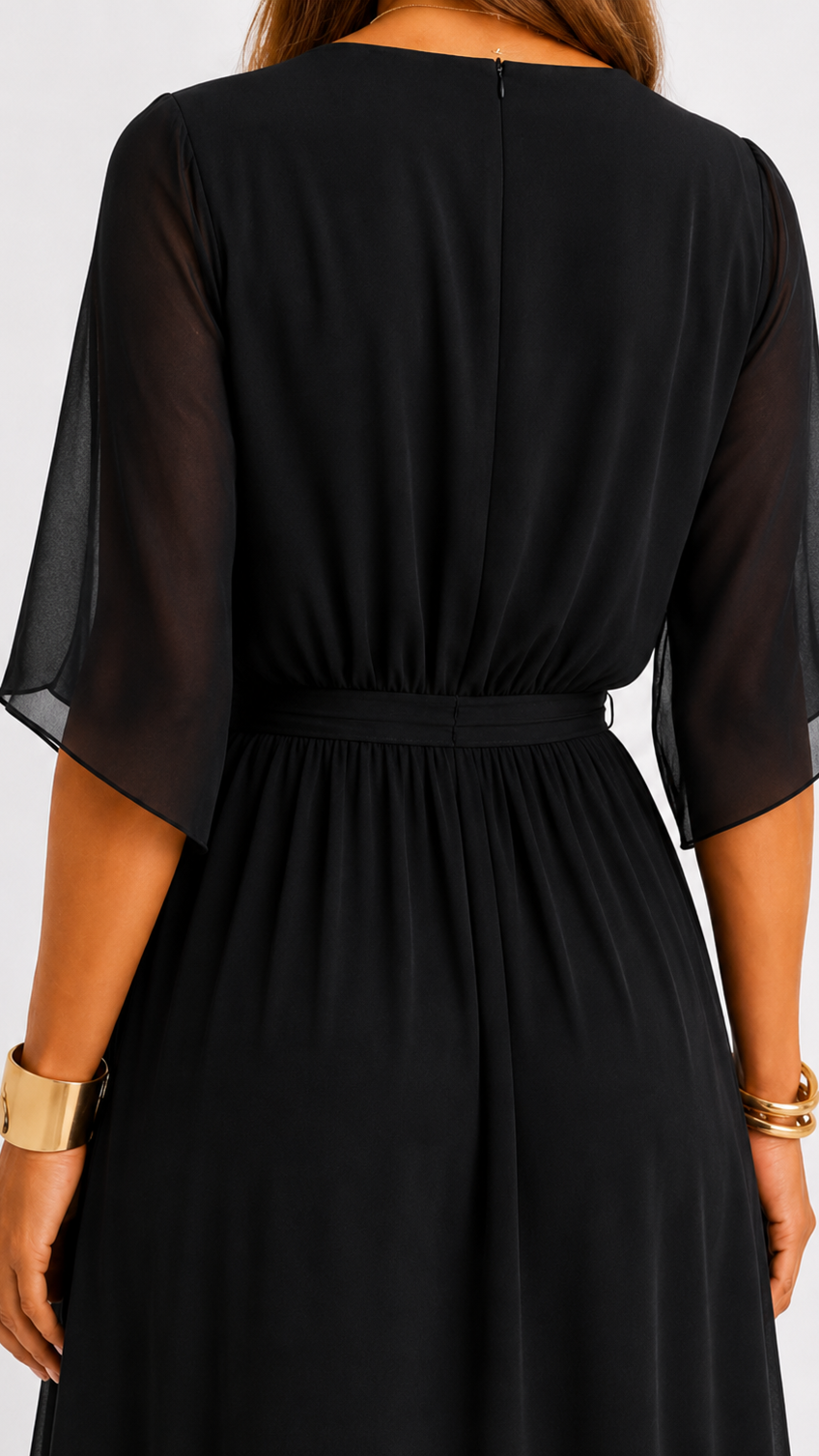 VITTORIA COMO | ABITO IN CHIFFON WRAP DA DONNA