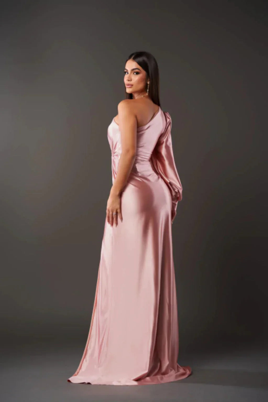 Yolina – One-Shoulder Draped Gown