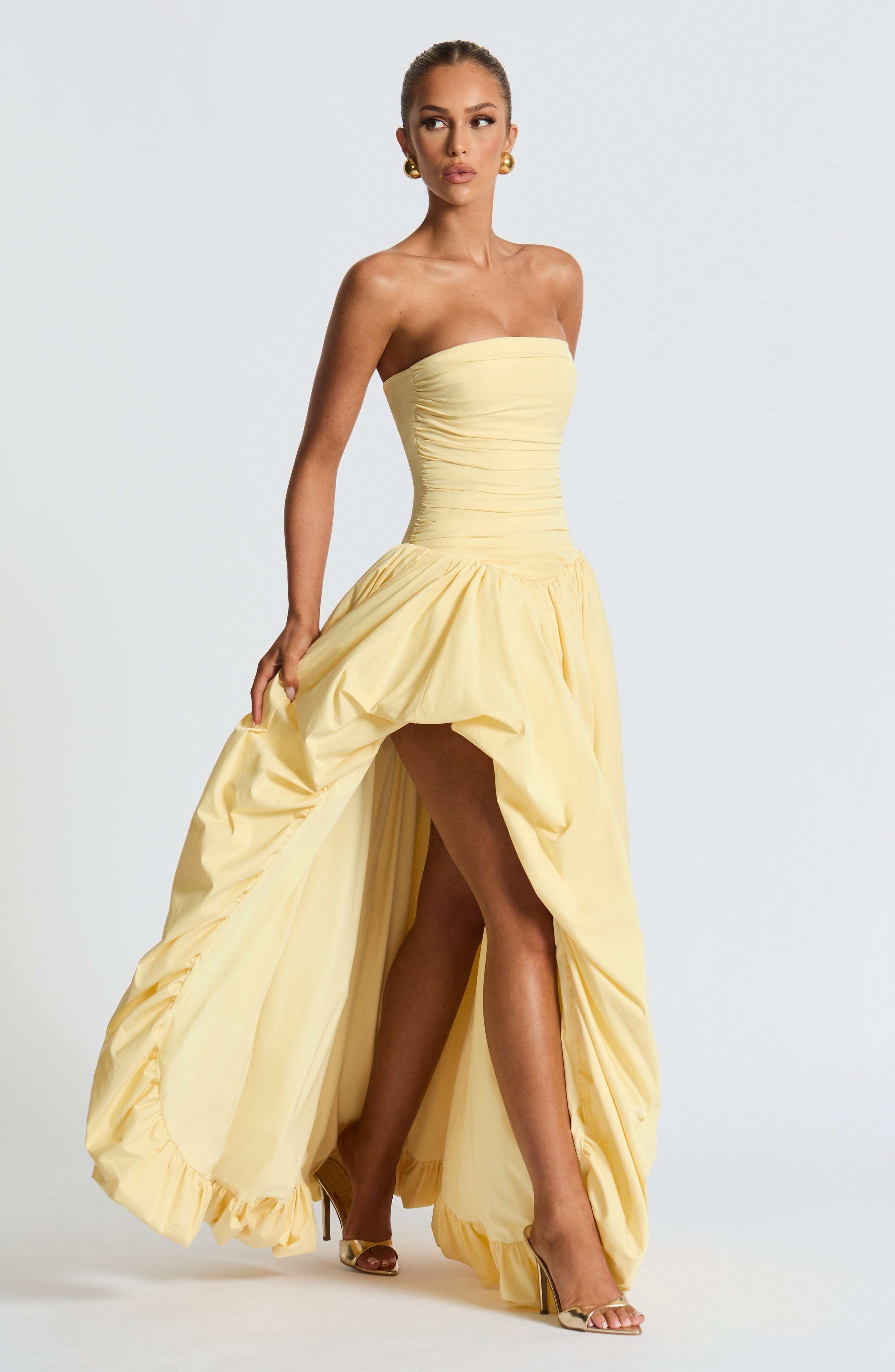 Felize – Ruched Bustle Ball Gown