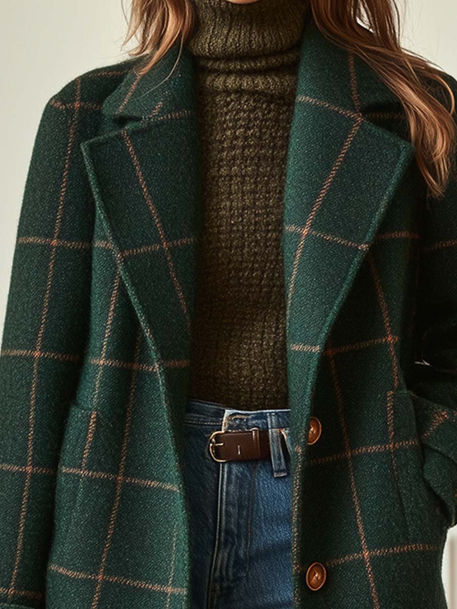VITTORIA COMO | CAPPOTTO A QUADRI DA DONNA