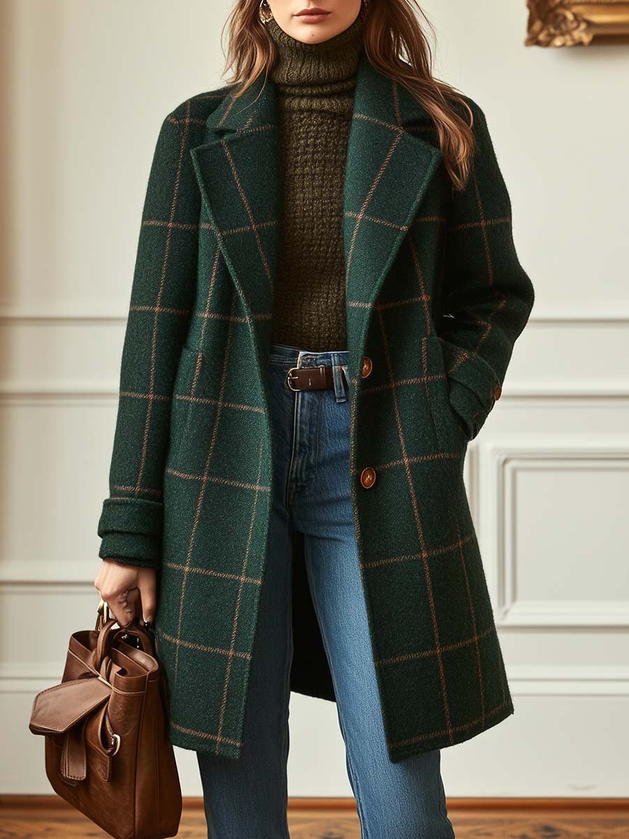 VITTORIA COMO | CAPPOTTO A QUADRI DA DONNA