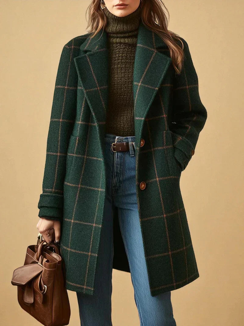 VITTORIA COMO | CAPPOTTO A QUADRI DA DONNA