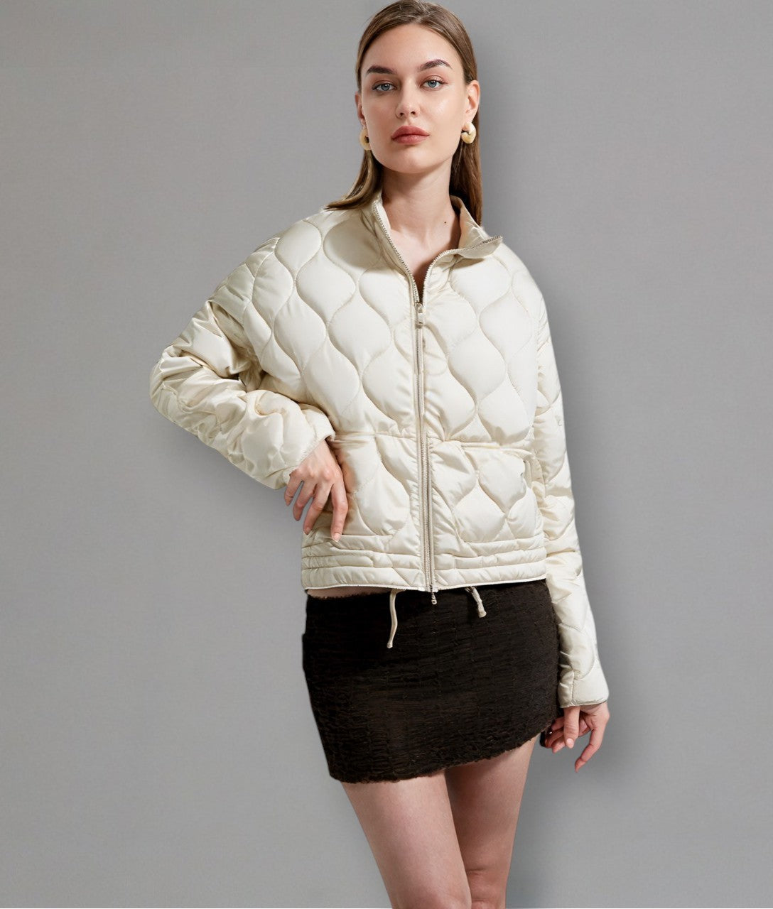 Oceana – Giacca da donna elegante con motivo a onde
