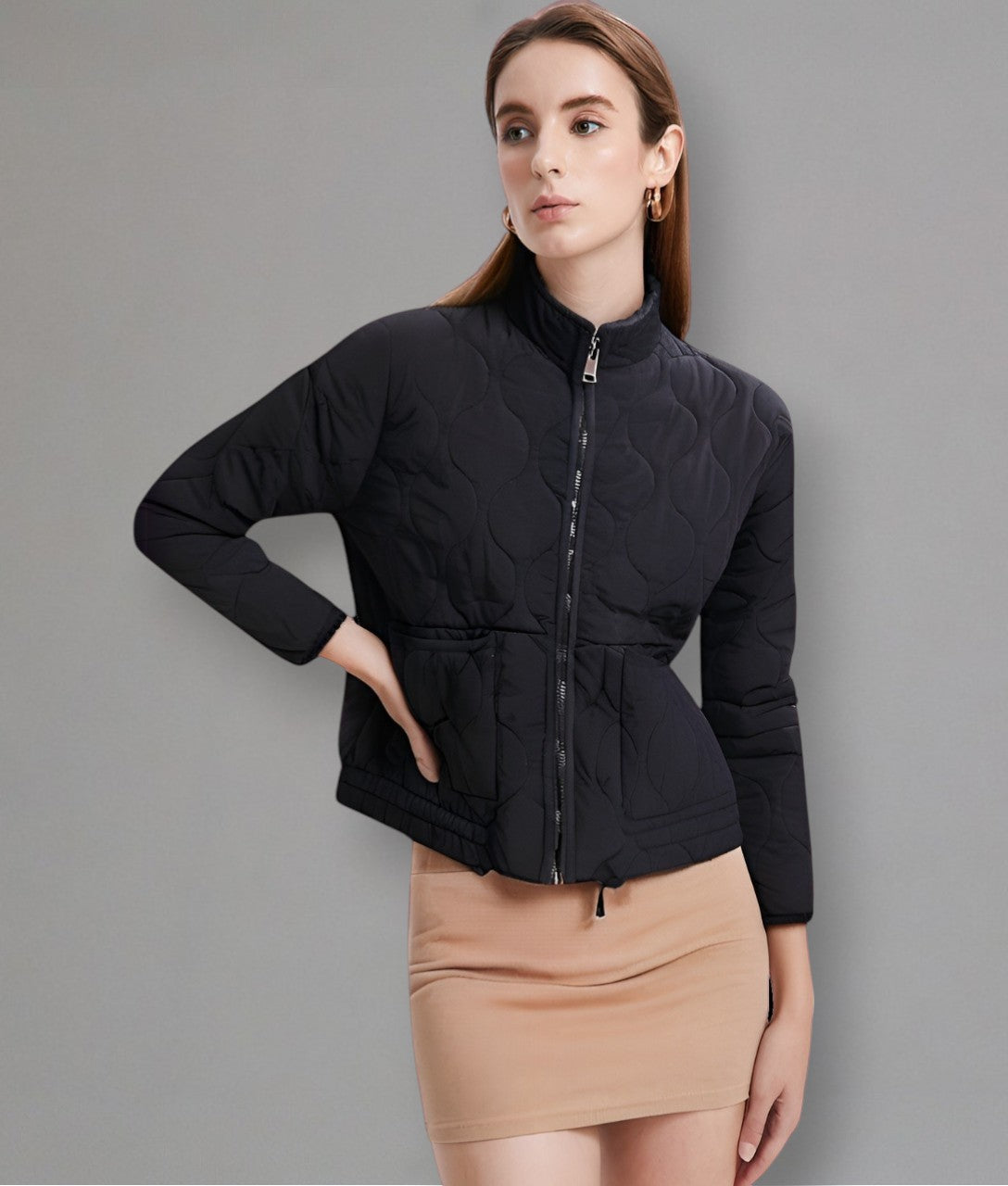 Oceana – Giacca da donna elegante con motivo a onde