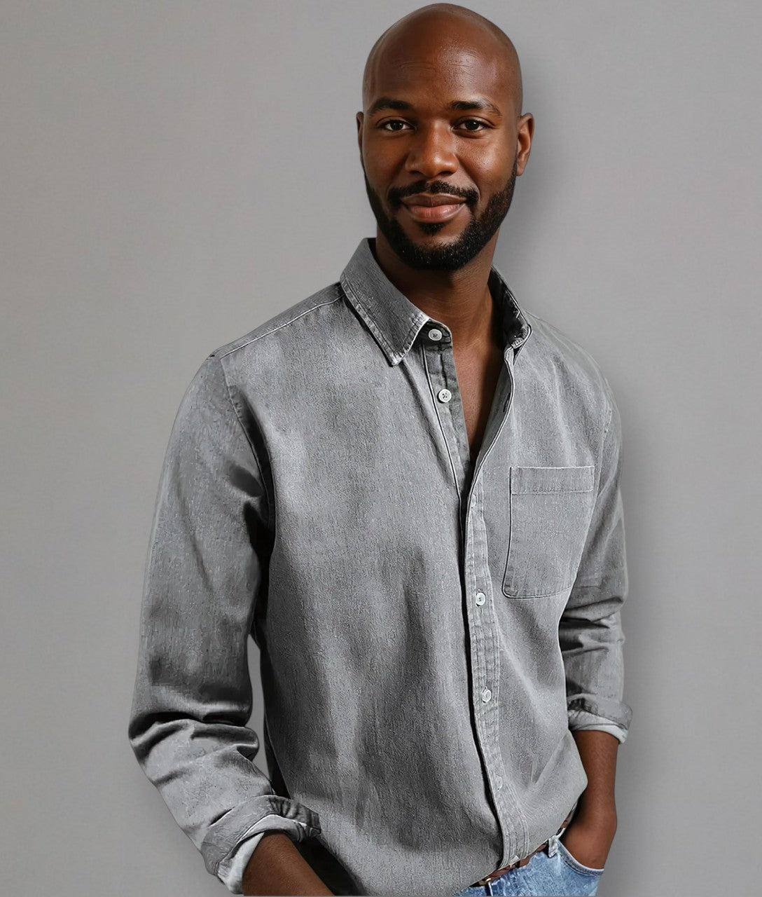 Revaro – Camicia da uomo senza pieghe e senza tempo
