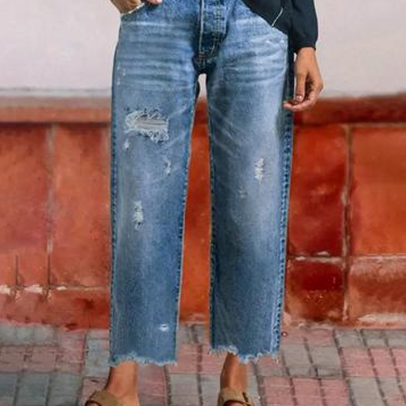 VITTORIA COMO | JEANS A GAMBA DRITTA DA DONNA
