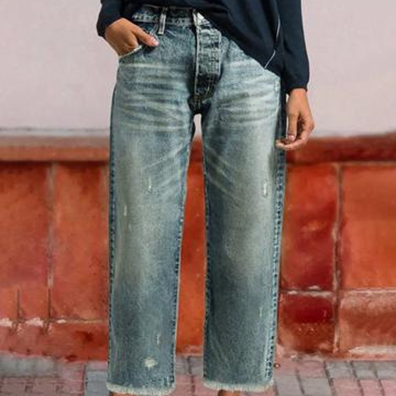 VITTORIA COMO | JEANS A GAMBA DRITTA DA DONNA