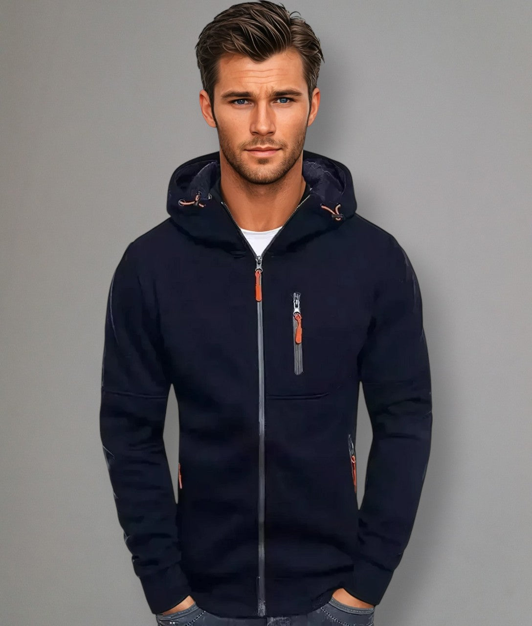 Velto – Gilet da uomo sportivo leggero con cerniera