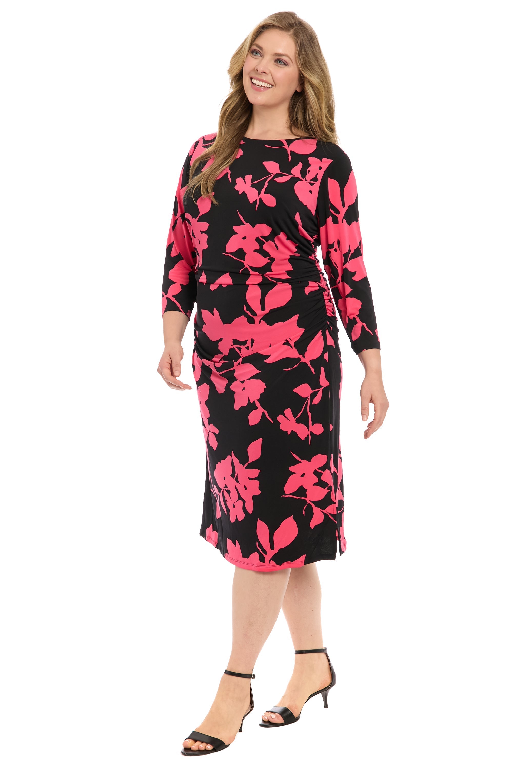 Brielle – Abito midi arricciato elegante