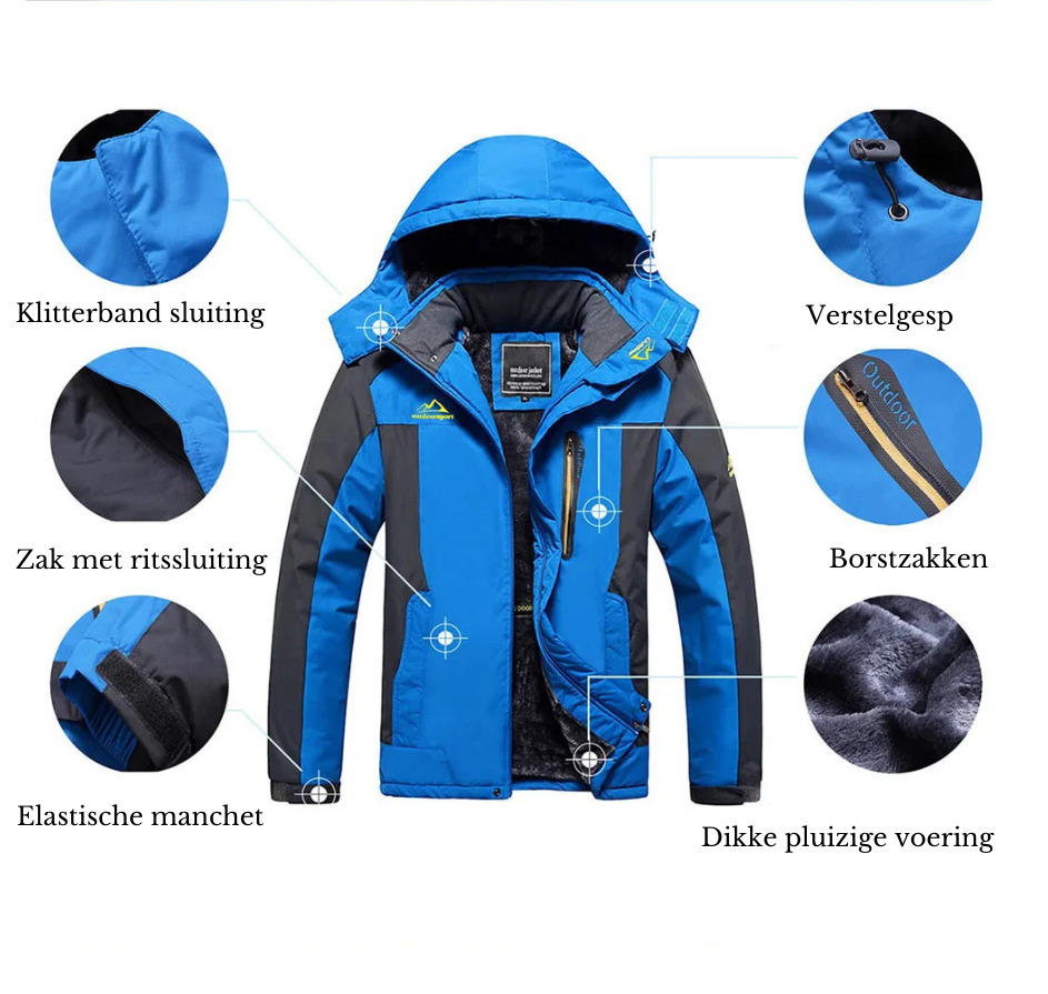 Oliver – Giacca Invernale Impermeabile Antivento con Cappuccio