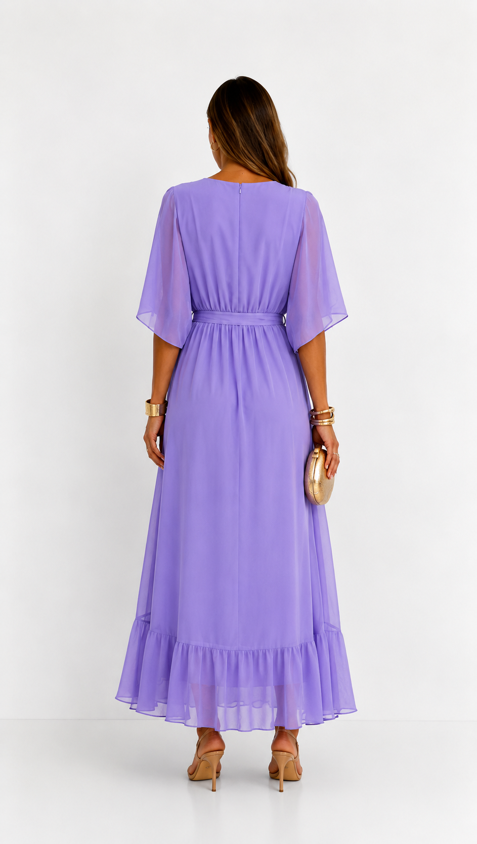VITTORIA COMO | ABITO IN CHIFFON WRAP DA DONNA